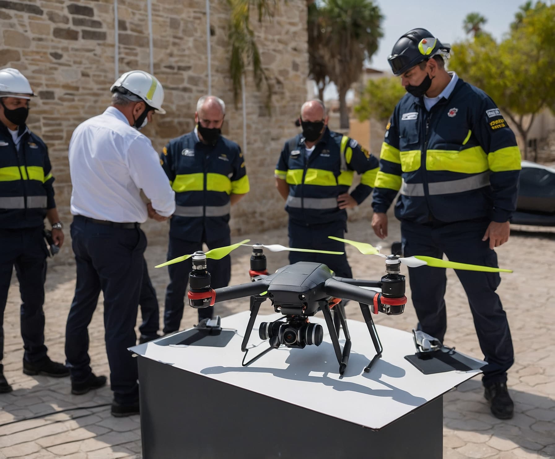 Formación en pilotaje de drones para seguridad.